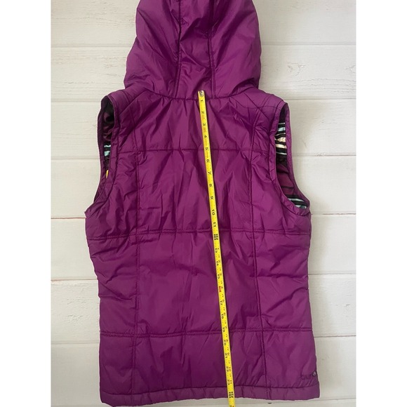 Burton DryRide Women's Med Purple Sleeveless Hooded Vest Full Zip Outdoor Jacket - Picture 6 of 7